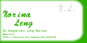 norina leng business card